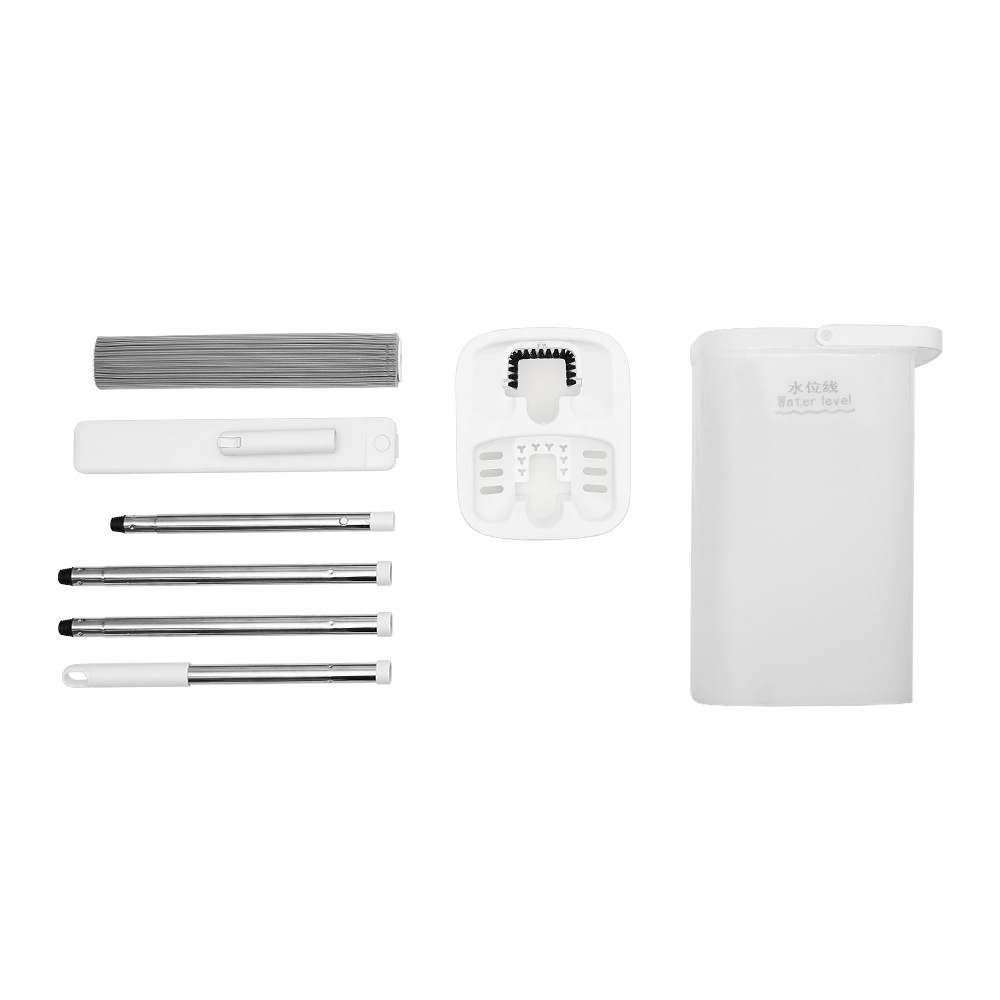 Cross-border New Hand-free Scraping Mop Household Rubber Cotton Mop Lazy Hand-free Mop Bucket