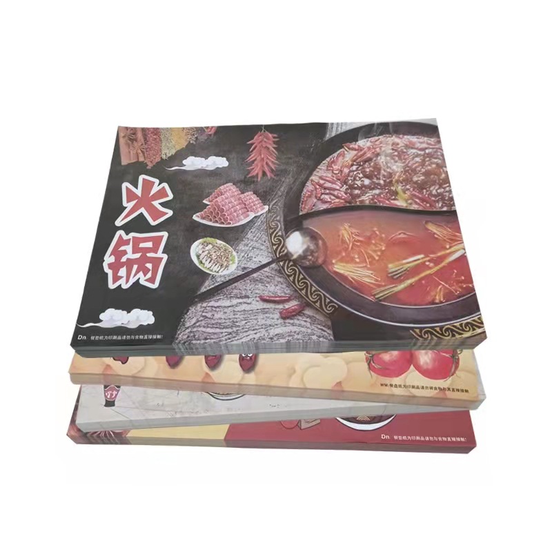 Cushion Dining Paper Disposable Dining Plate Cushion Paper Hamburger Hot Pot Dining Plate Paper Western Restaurant Tray Oil-proof Paper Customization