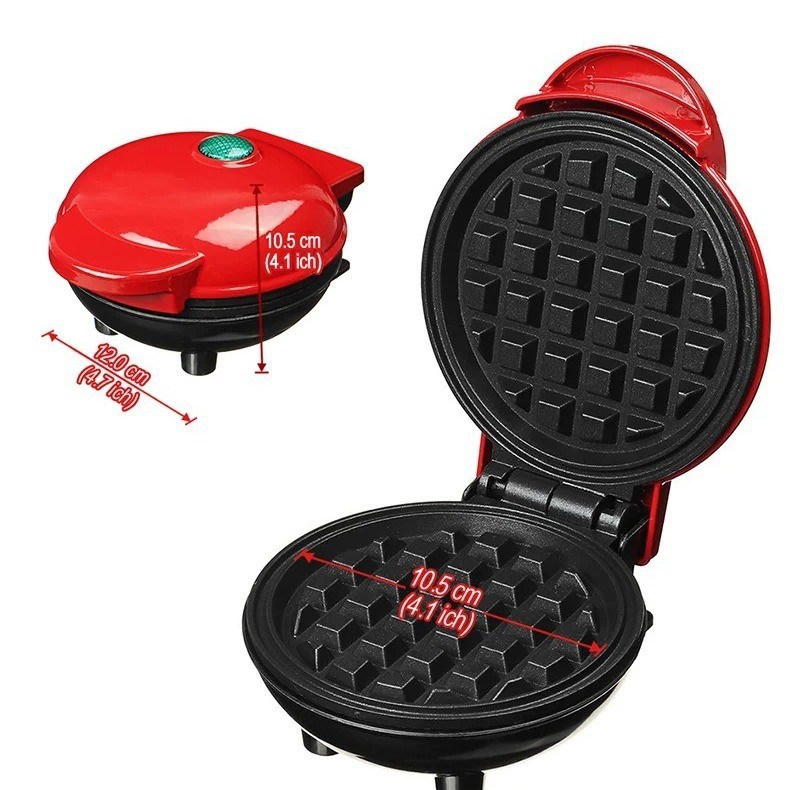 Cross Border Mini Waffle Baking Tray Bread Machine Cake Baking Waffle Pancake Maker Sandwich Breakfast Machine Home