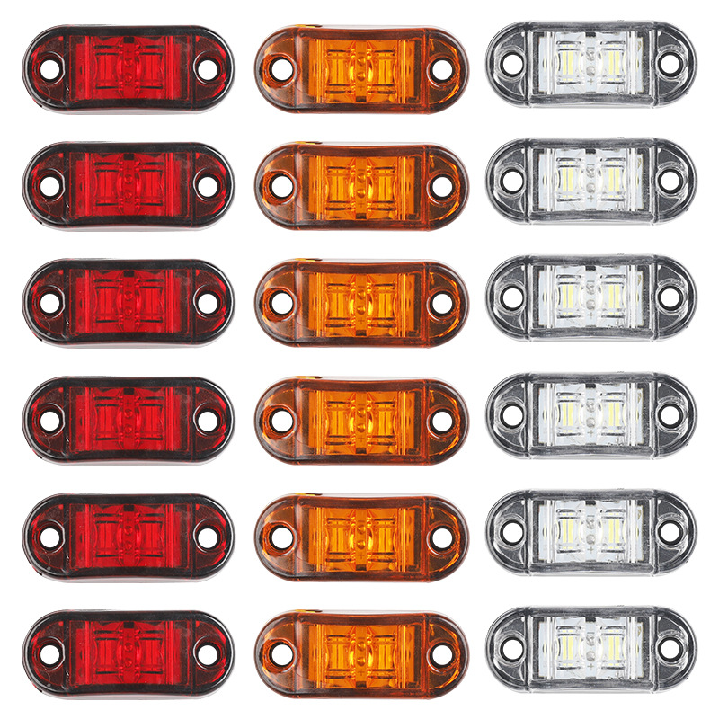 Instant Photo Piranha Side Light 12V-24 Truck Side Light Trailer Signal Light 2Led Truck Warning Side Light Width Light