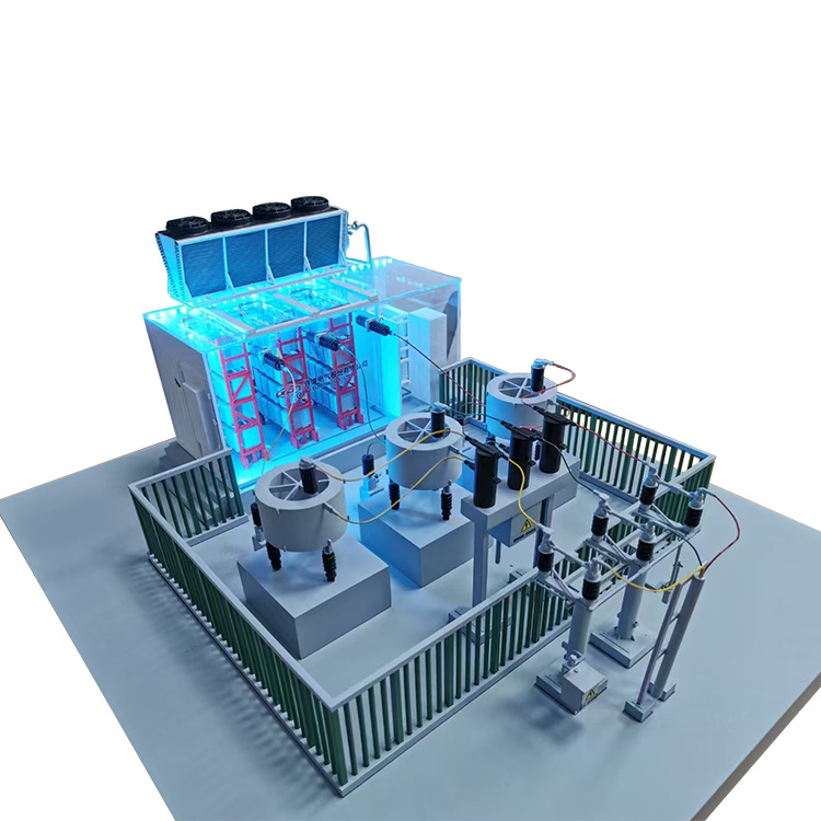 Transformer Model Equipment Model Substation Model Substation Box Display Cabinet Display Collection Transformer Model