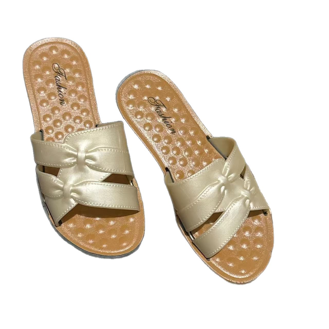 Retro Fashion Mom Slippers Summer New Soft Bottom Middle-Aged Ladies Slippers Outer Wear Casual Cross-Border E-Commerce Wholesale