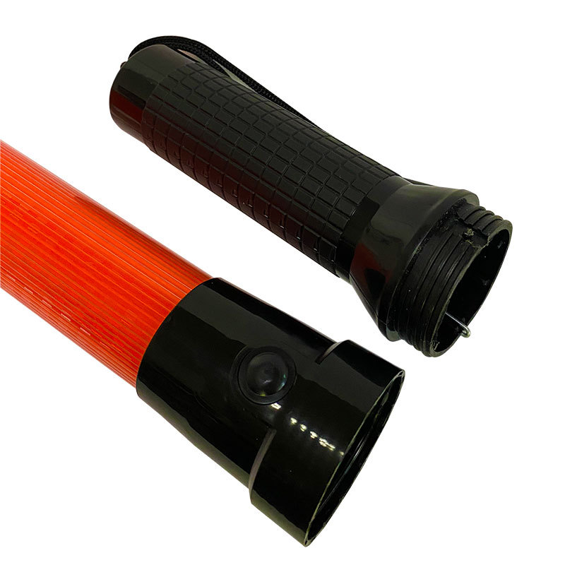 Traffic Baton Led Fluorescent Stick Rechargeable Electronic Whistle Warning Stick Handheld Emergency Night Warning Flash Light