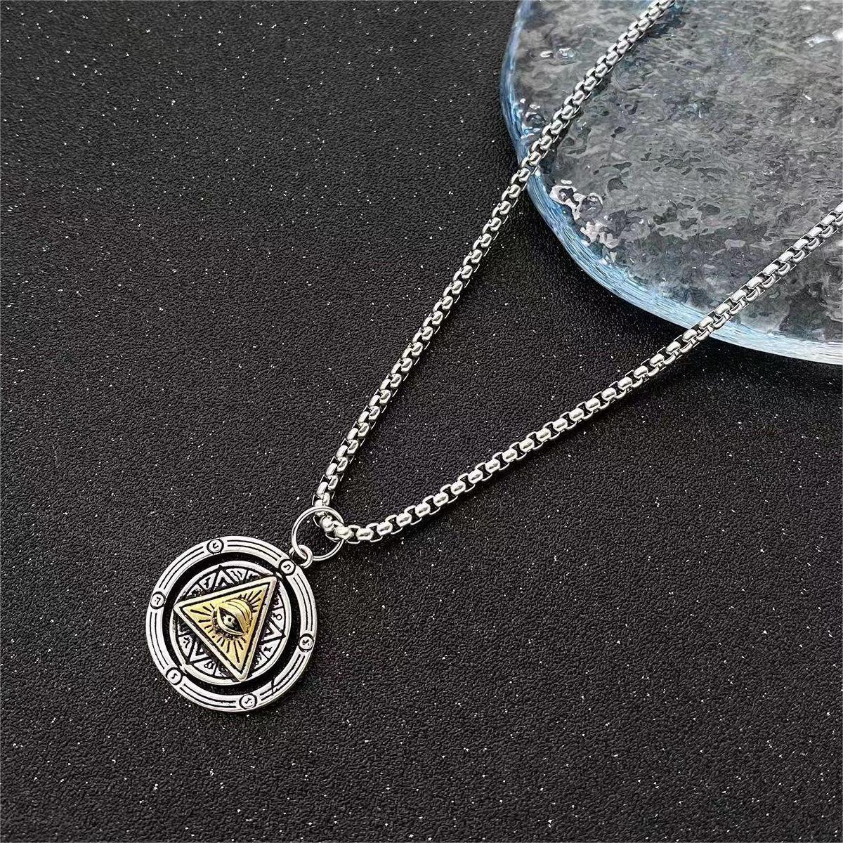 Новая подвеска в стиле ретро, египетский стиль, глаз бога, мужская модная цепочка в стиле хип-хоп