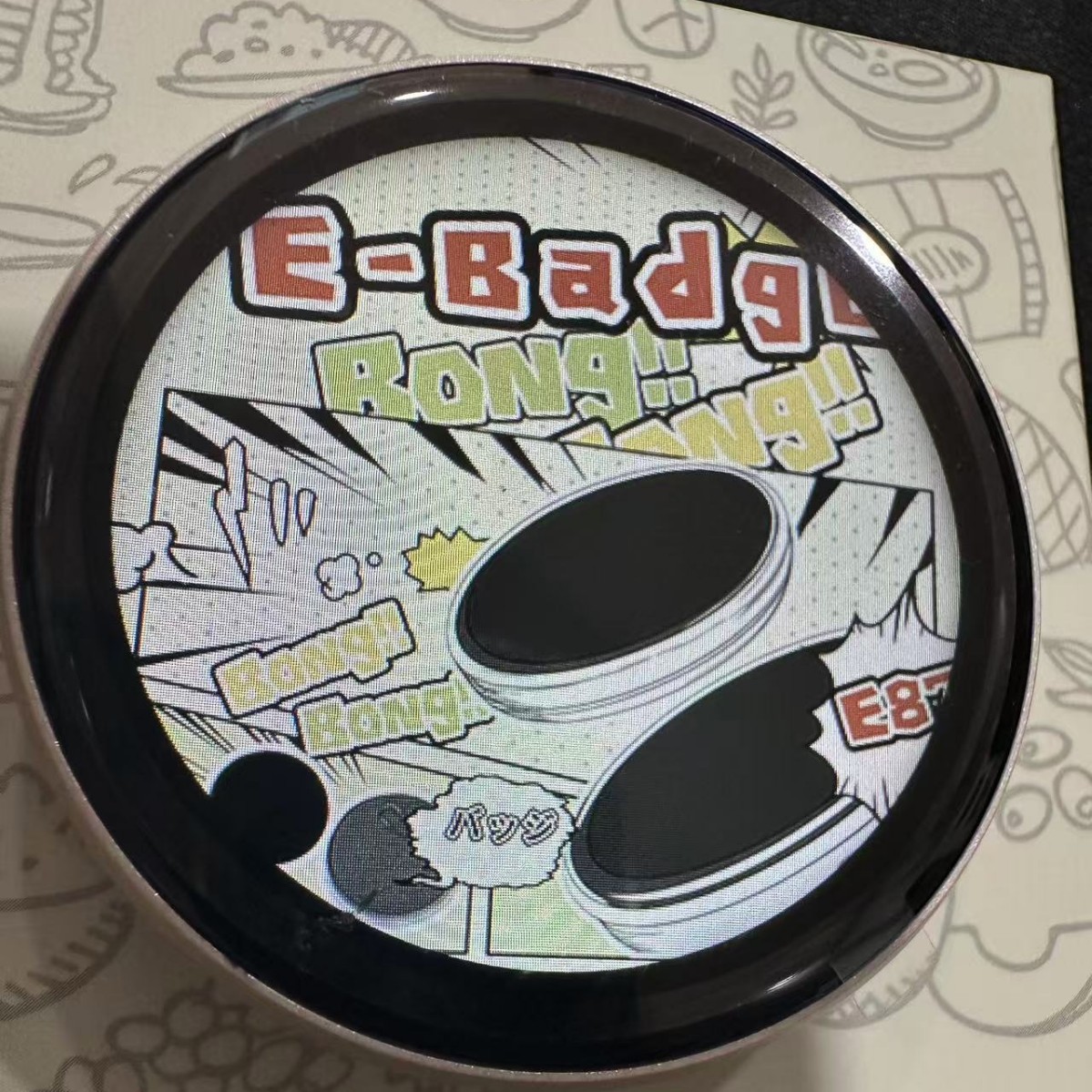 New Smart Touch Screen Electronic Badge, Two-Dimensional Electronic Badge, Anime Peripherals, Customizable Video and Photos