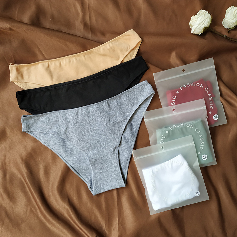 Оптовая Продажа Нижнего Белья Женские Низкие Талии Заграничная Торговля Горячий Стиль Полу-Закрывающее Сексуальное Простое Нижнее Белье Летние Женские Тонкие Бесплатная Доставка