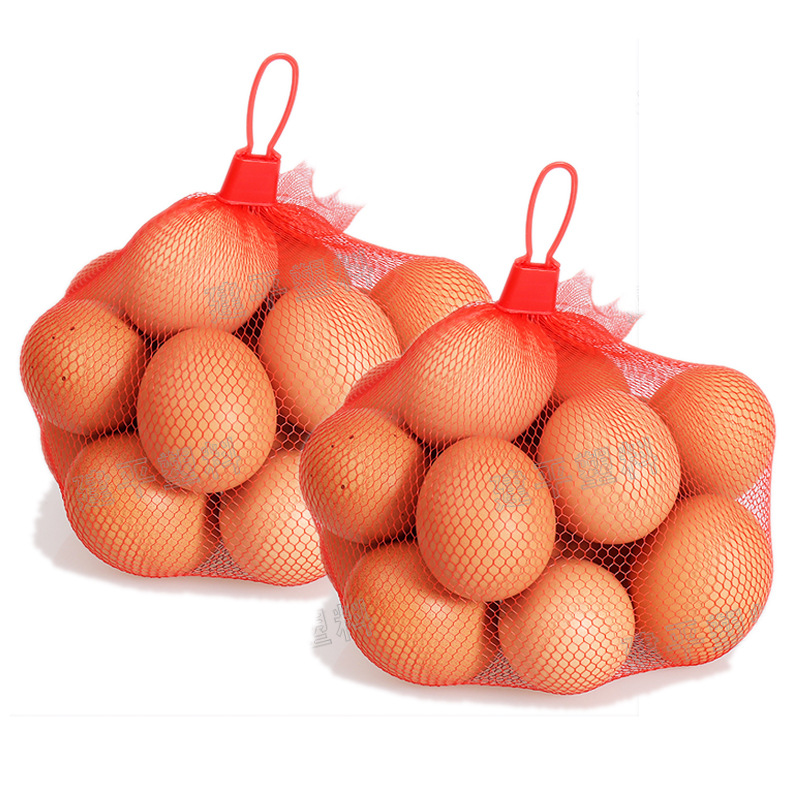 Manufacturer Wholesale Egg Packaging Plastic Mesh Bag Egg Mesh Bag Supermarket Special Pe Plastic Dense Eye Mesh Bag