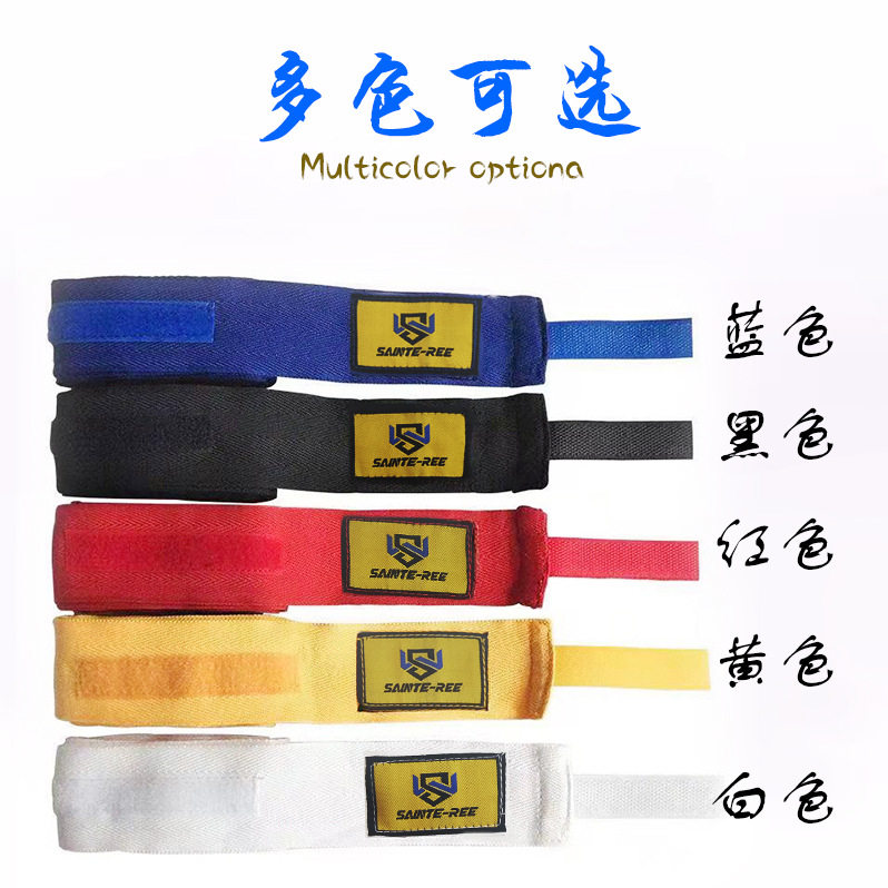 Boxing Bandage Sports Sweat-Absorbent Hand Strap Hand Strap Hand Guard Boxing Glove Bandage Sanda Boxing Bandage Wrist Guard Cross-Border