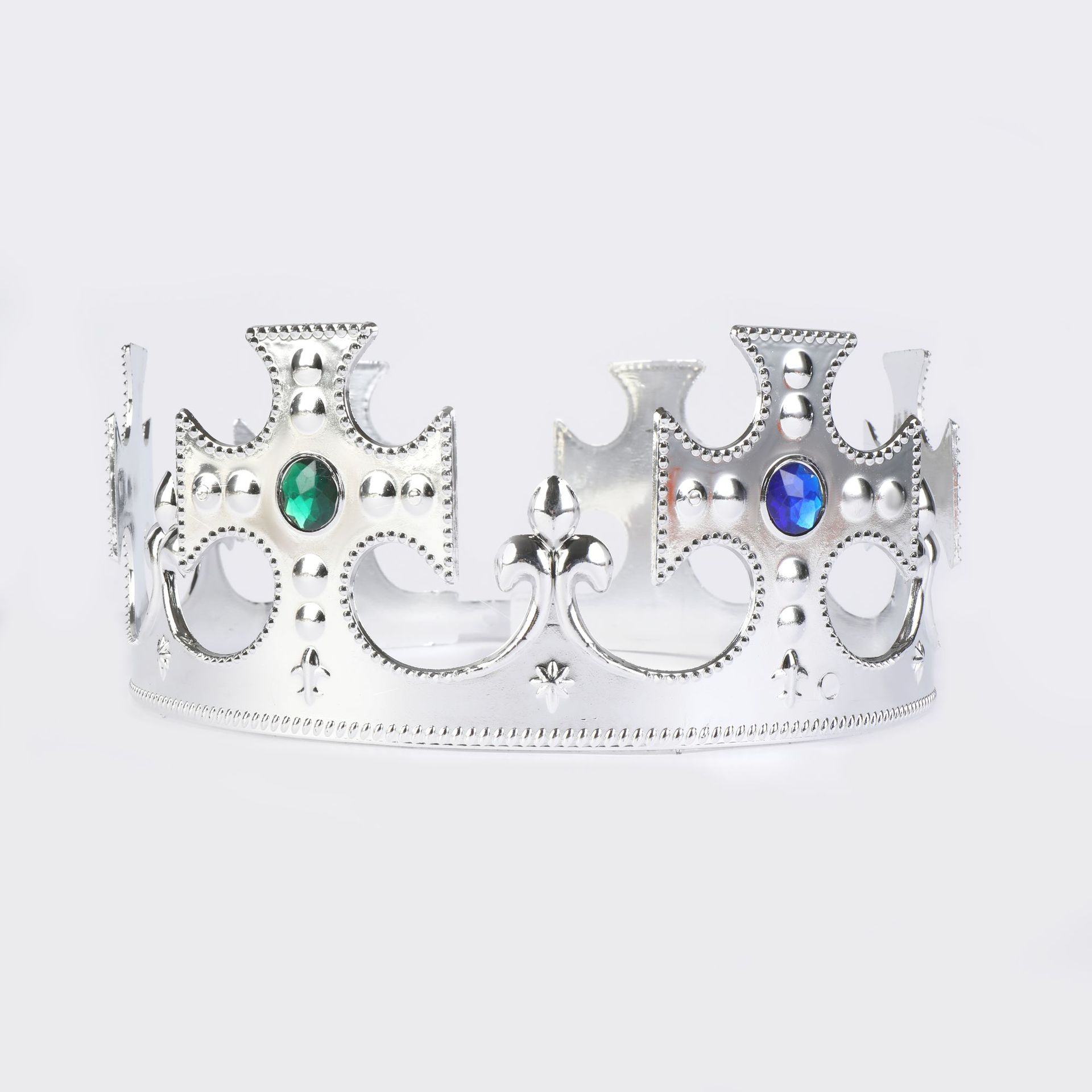 King Crown Plastic Crown Queen Emperor's Birthday Party Props Headdress Hair Ornaments Headdress Ball Festival Jewelry