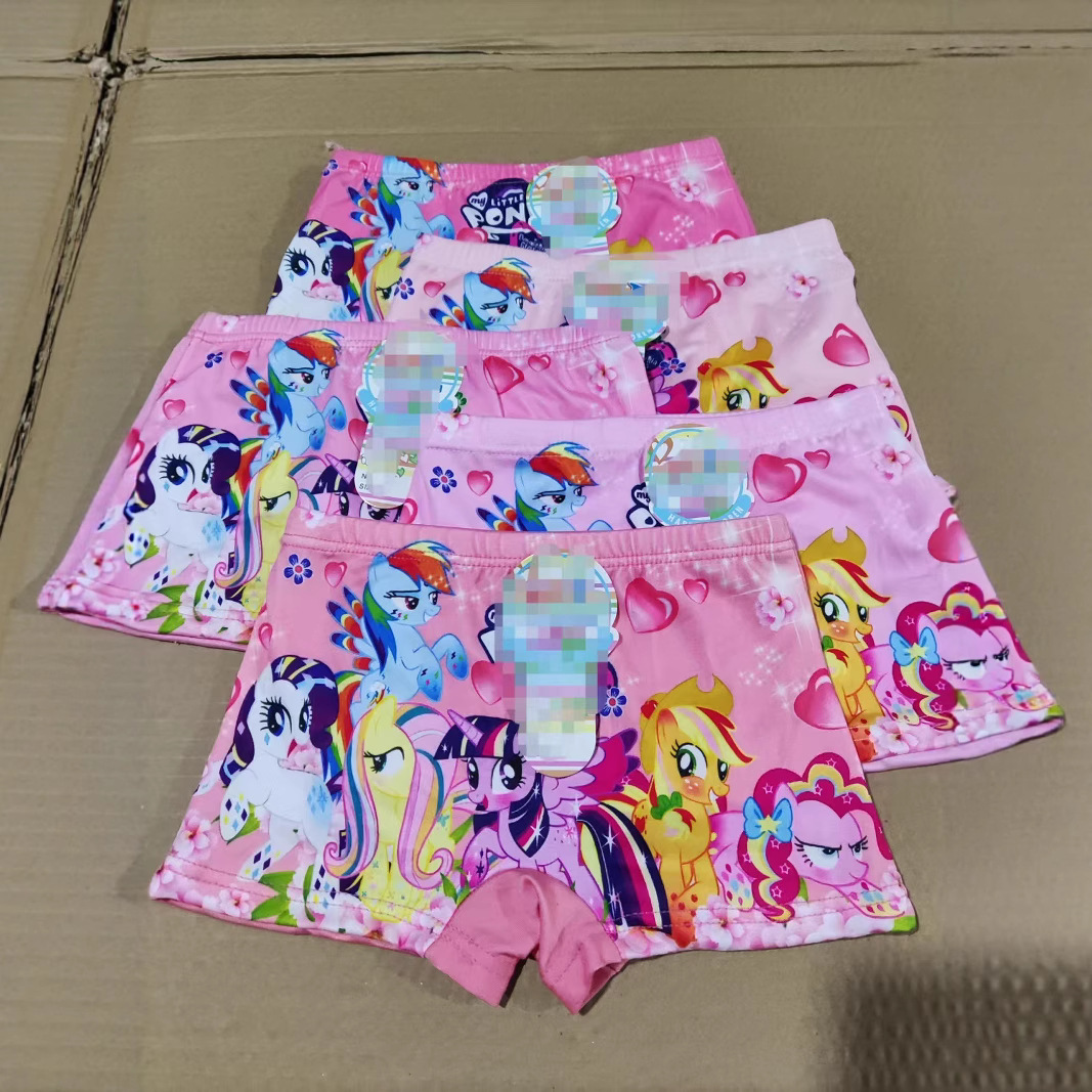 Cute cartoon children's underwear milk silk children's underwear boys boxers girls boxers factory direct sales