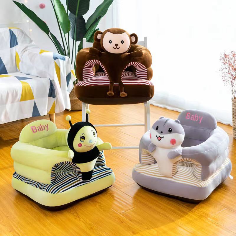 Plush Learning Seat Cartoon Boutique Small Sofa Baby Training Seat Infant Training Learning Seat Anti-fall Cushion