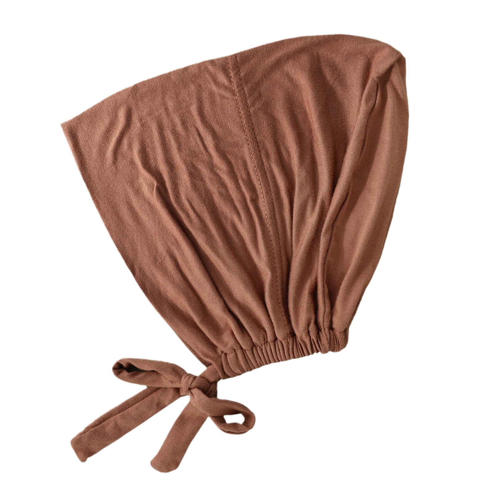 【High-Quality Pure Mercerized Cotton】Adjustable Hair-Covering Turban Hat with Elastic Straps, Base Cap, Head Wrap Hat