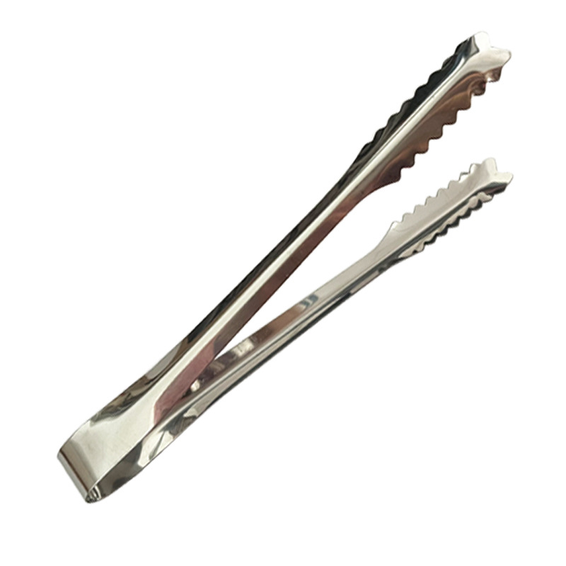 Factory Direct Sales Stainless Steel Ice Clip Non-Slip 304 Clip Ice Cube Clip Charcoal Clip Home Kitchen Ingredient Food Clip