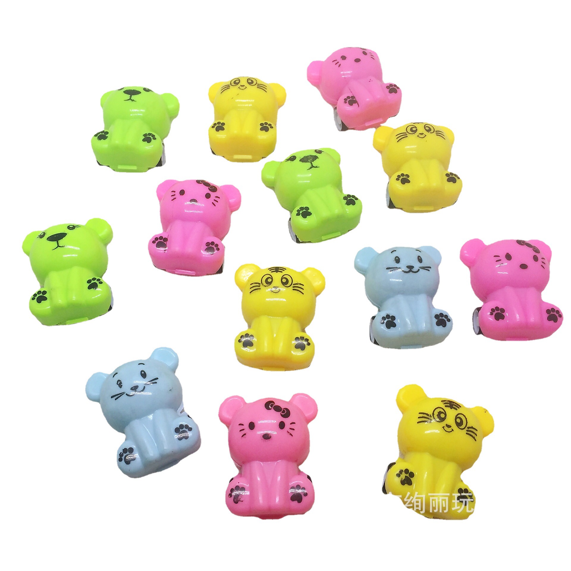 Children's Toys Cartoon Tiger Pull Back Car Kitten Pull Back Car Toys Candy Toys Cross-Border Toys