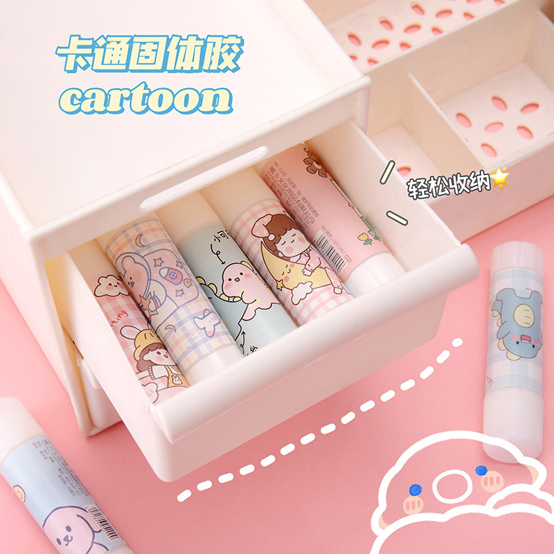 Cartoon Kidsren's Solid Glue Large Office Supplies Kindergarten DIY Handmade White Solid Glue Stick Student Stationery
