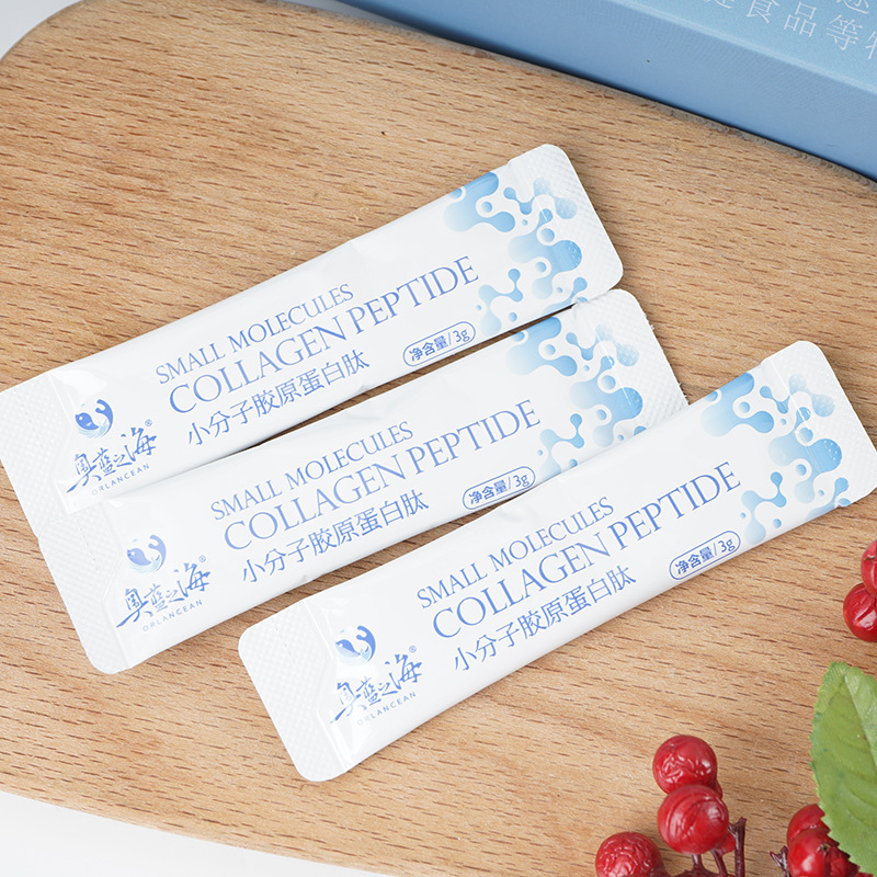 Small Molecule Collagen Peptide Powder Extracted from Deep-Sea Fish Skin for Oral Consumption, Beauty and Nourishment, Solid Beverage Wholesale