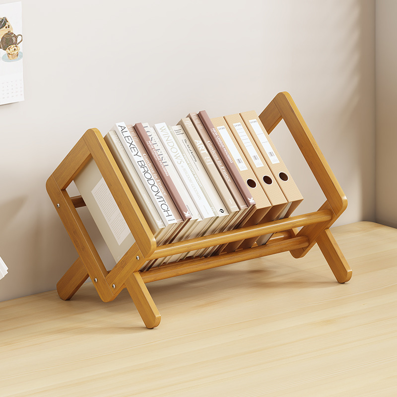 Bookshelf, Bookcase, Desktop Desk, Small Bedside Table Storage Rack, Simple Bay Window Shelf, Solid Wood