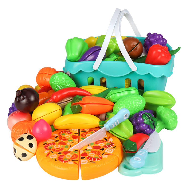 Children's Simulation Fruit and Vegetable Model Qixile Toy Set Kindergarten Baby Early Education Educational Enlightenment Cognition
