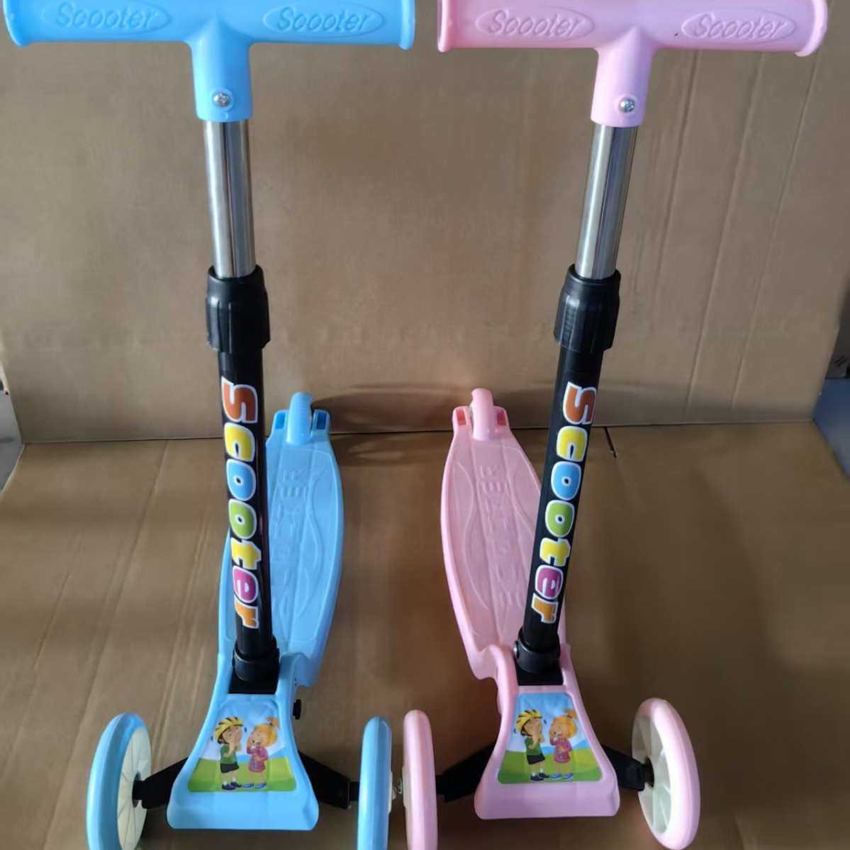Manufacturer Wholesale Gifts Children's Scooter Folding 2-8 Years Old Mi Height Scooter Fruit Wheel Gift Scooter Baby Scooter