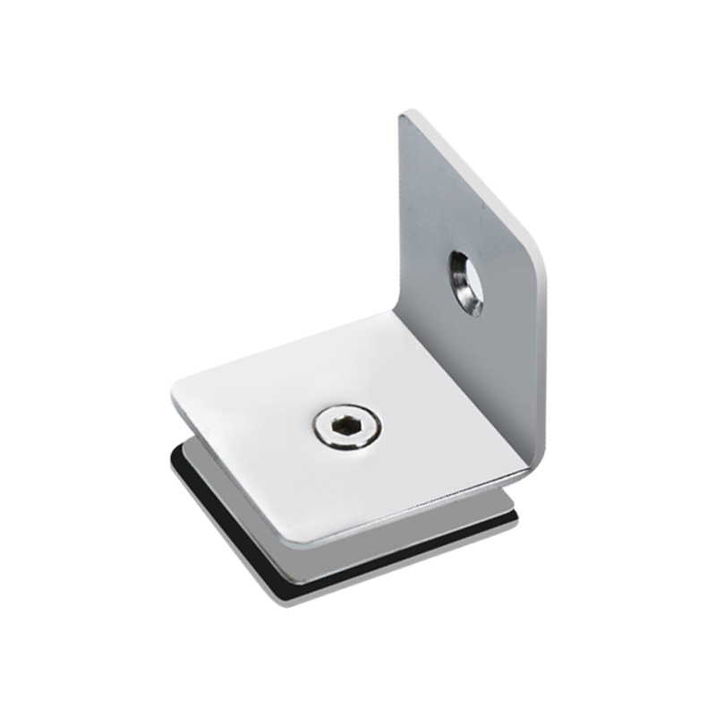 Glass Partition Fixed Clip Stainless Steel Fish Mouth Glass Clip 180 Degree Stair Guardrail Handrail Accessories Door Clip