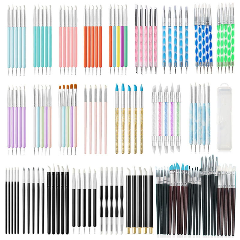 Набор из 5 силиконовых ручек, специальный гуашь для акварели, масляной живописи, пропиленовые ручки для студентов, специальное моделирование