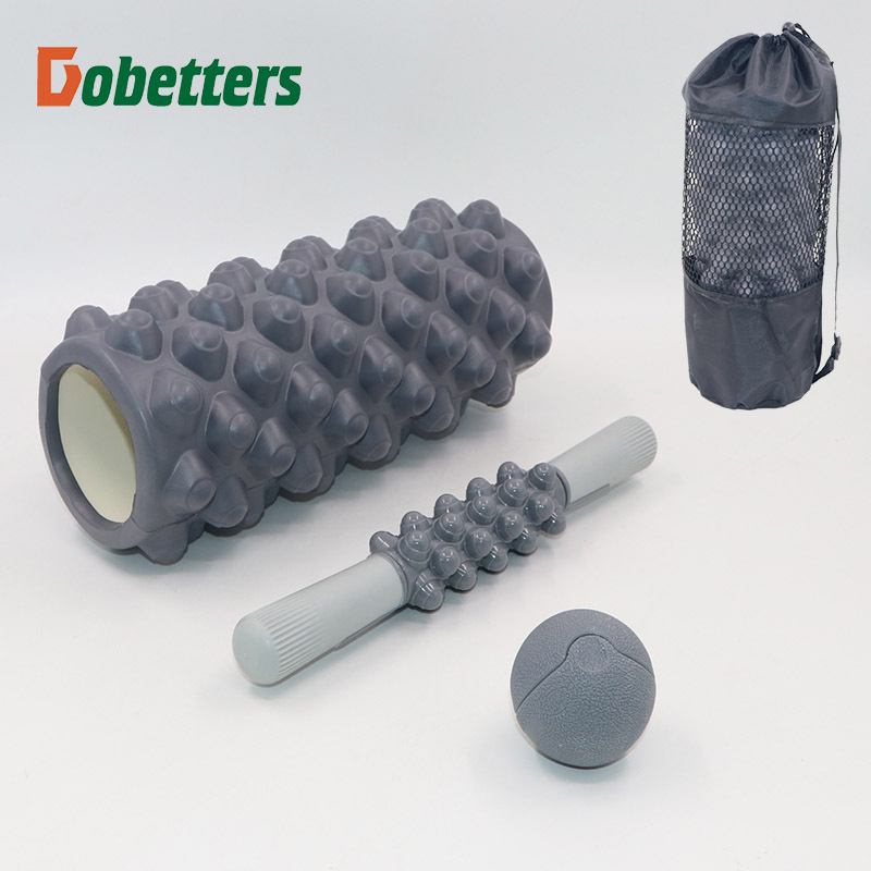 33cm floating point wolf tooth-shaped yoga column massage stick fascia ball Hollow foam shaft Pilates yoga shaft suit