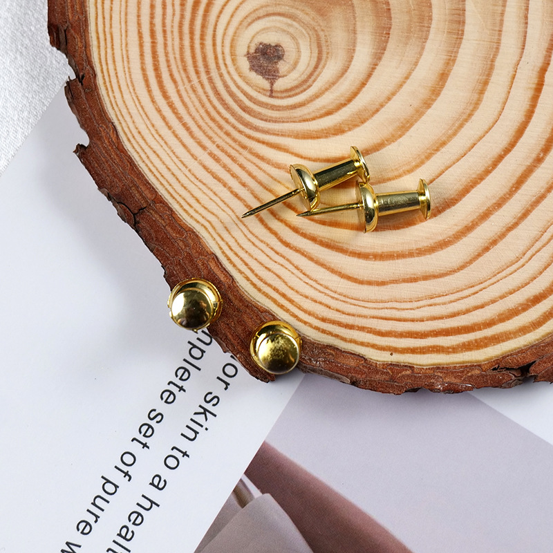 Factory direct boxed plated gold I-nail Amazon photo wall I-nail color nail push pin