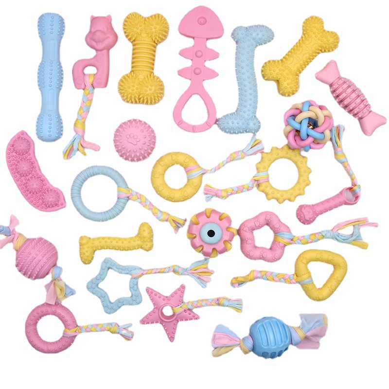 Pet Toys Wholesale Tpr Material Dog Molar Toys Chewing Puppy Cotton Toys Small and Medium-Sized Dogs Tooth Cleaning