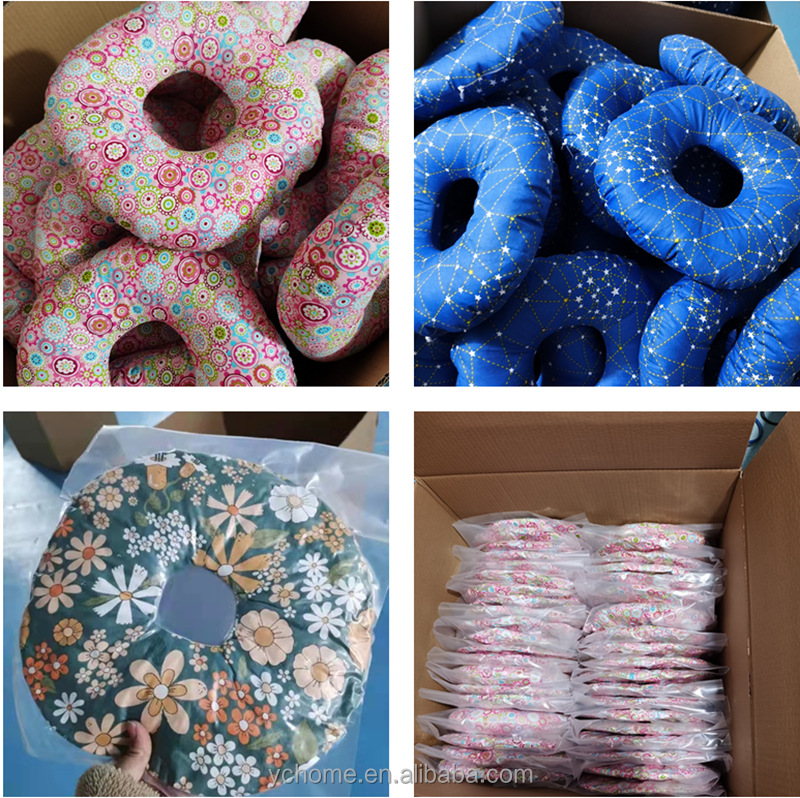 Hollow seat cushion lumbar support ear hole repair medical ear donut ear protection pillow side sleeping pillow