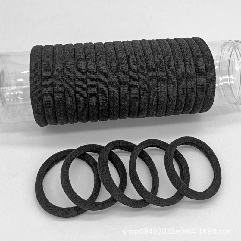 Кольцо для полотенца Резинка для волос 5.5дюймов Большая Бесшовная Резинка Для Волос Взрослая Черная Резинка Простой Завязка Прямые Продажи Фабрики