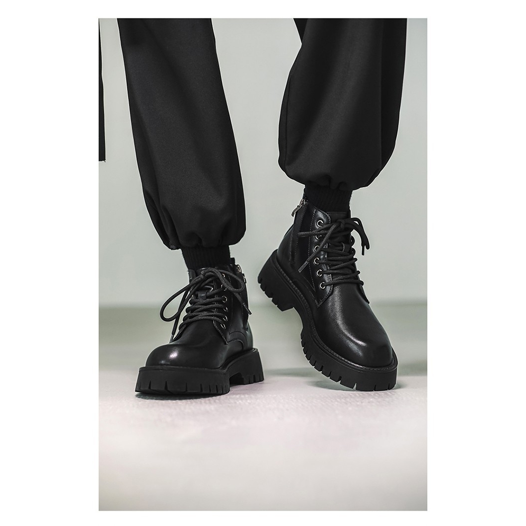 Martin Boots Men's Boots British Style Men's Spring and Summer Men's Shoes Chelsea Low-top Middle-top High-top Leather Shoes Couple's Shoes