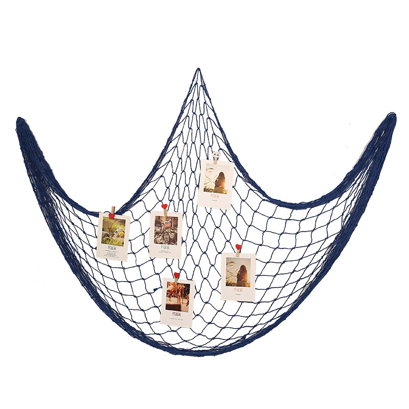 Fishing Net Photo Wall Decoration Mediterranean Wall Creative Photo Display Stand Ocean Style B&B Restaurant Decoration