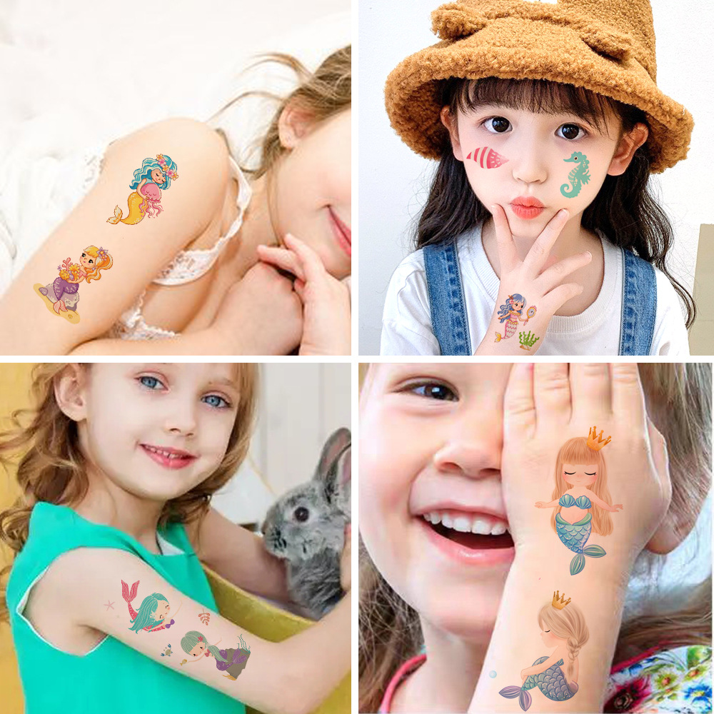 New cross-border children's cartoon tattoo stickers cute unicorn animal dinosaur waterproof party fun tattoo stickers