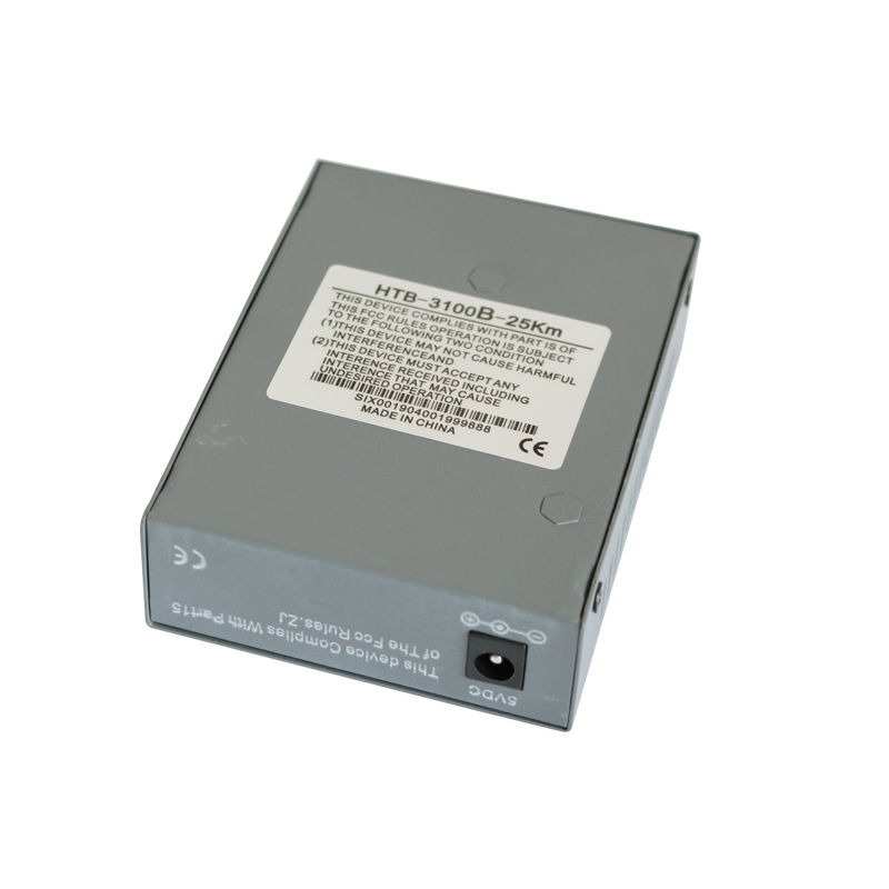 Htb-3100A/B-25Km 100m Fiber Optic Transceiver External Power Supply Single-Mode Single-Fiber Single-Mode Photoelectric Converter