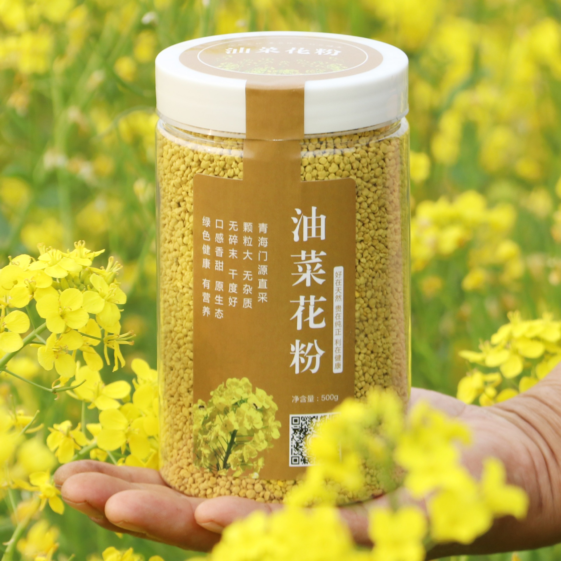 Qinghai Rapeseed Pollen Natural Edible Bee Pollen Male Prostate 500g Unbroken Bee Pollen