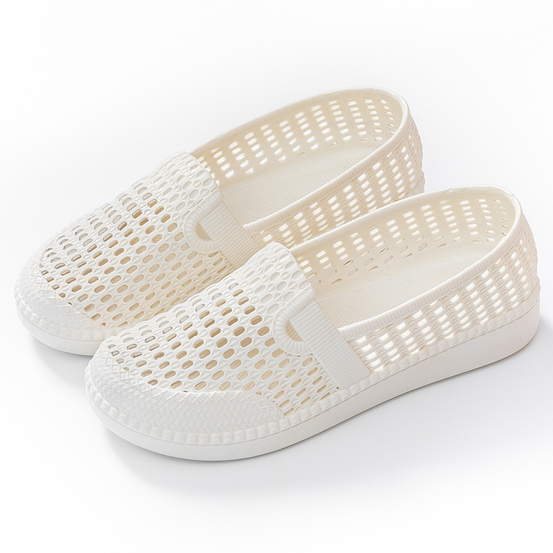 Women's summer hollow-out breathable thick-soled soft-soled nurse shoes outdoor home casual beach closed toe sandals