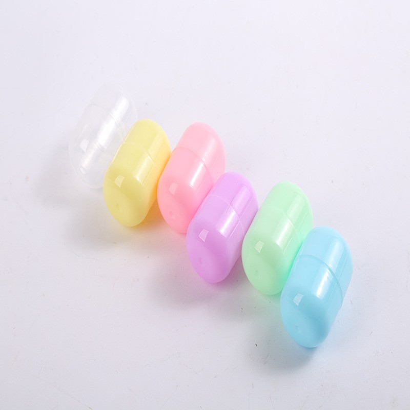 New Capsule Gashapon Shell 4.7X3.2Cm Game Console Pill Gashapon Toy Pp Plastic Oval Pill Shell