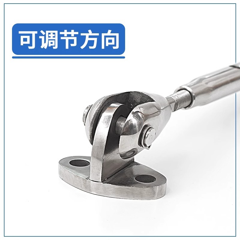 304 Stainless Steel Wire Rope Clothesline Lock Buckle Tensioner Safety Hook Buckle Tightening Buckle Pressed Cable