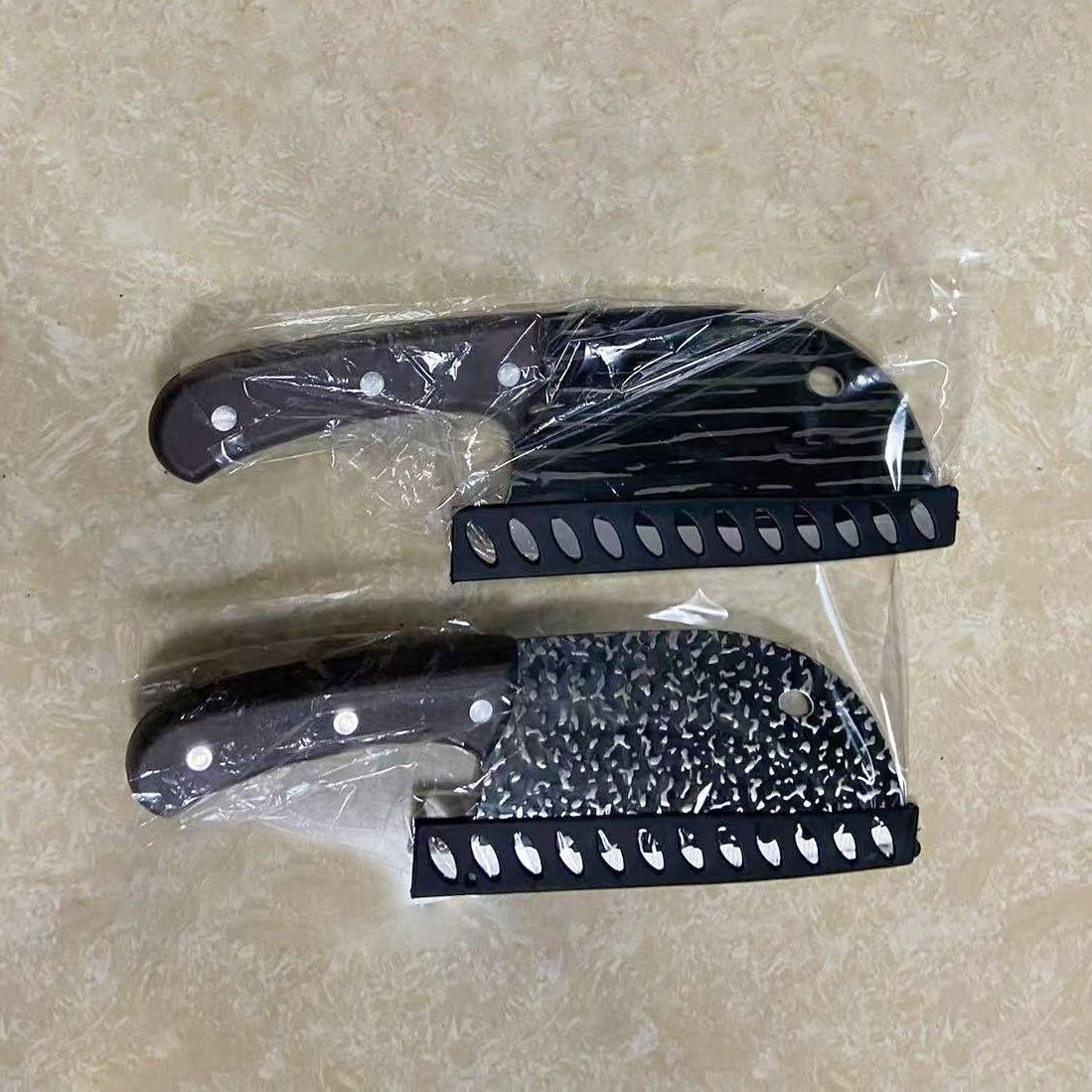 Internet Celebrous Explosive Striped Hammer Handmade Forged Slicing Knife Multifunctional Dual-purpose Fish Head Knife Sharp Kitchen Meat Knife