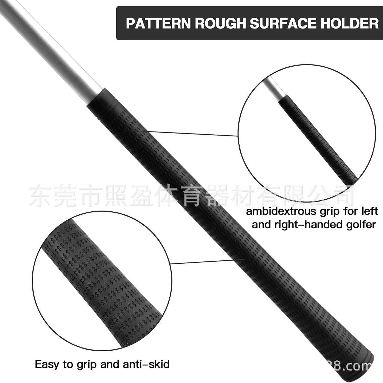 Manufacturer Supplies Golf Three-Section Double-Sided Putter, Beginner Double-Sided Putter, Aluminum Alloy Foldable Practice Putter