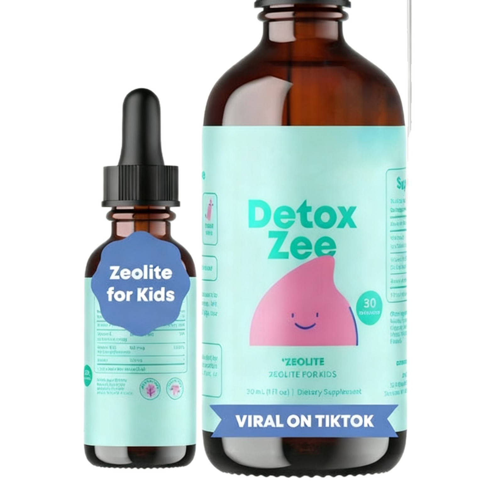 In-Stock Free Shipping Tk Amazon Cross-Border Popular 30ml Children's Zeolite Drops Detox Direct from Source Factory