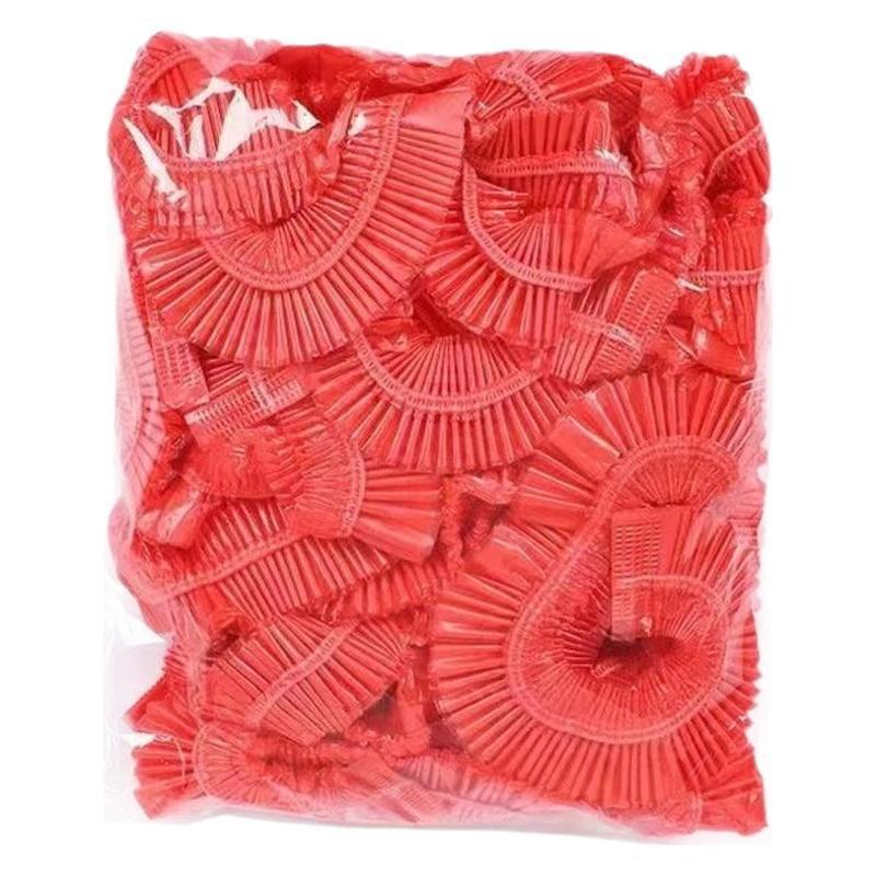 Ultra-Thick Red Elastic Round Household Thickened Waterproof, Oil-Proof and Moisture-Proof Wedding Banquet Disposable Drawstring Tablecloth