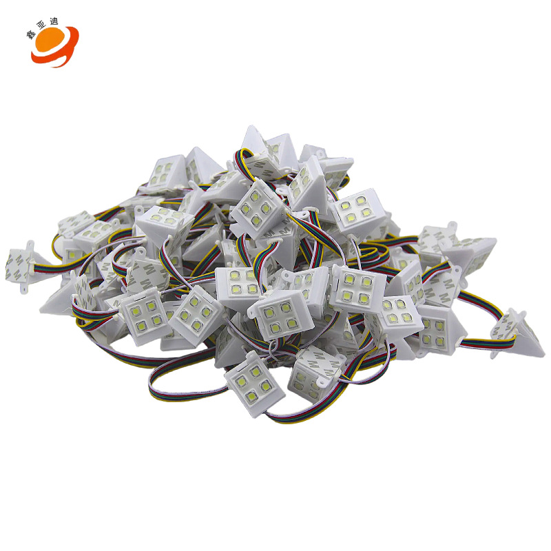 Taiwan Uses a Signature Double-Sided Luminous 8-Light 5050 Smd with Lens Running Horse Triangle Light White Light Triangle Light