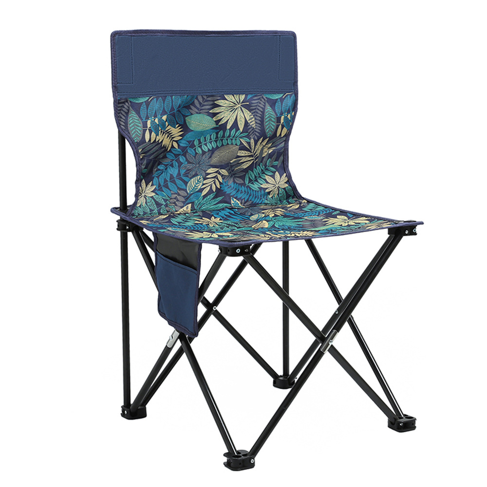 Outdoor Folding Chair Multifunctional Folding Fishing Chair Camping Art Sketch Backrest Chair Camping Chair Wholesale