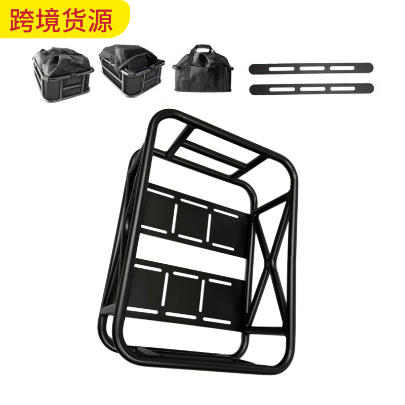 Amazon's Best-Selling Weighted Electric Vehicle Mountain Bike Basket Bicycle Takeout Rack Plus Liner Inner Bag Mesh Pocket Manufacturer