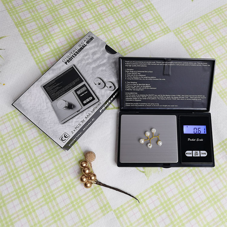 Portable square Flip pocket scale digital display electronic scale miniature jewelry scale mini powder scale 0.01g jewelry scale