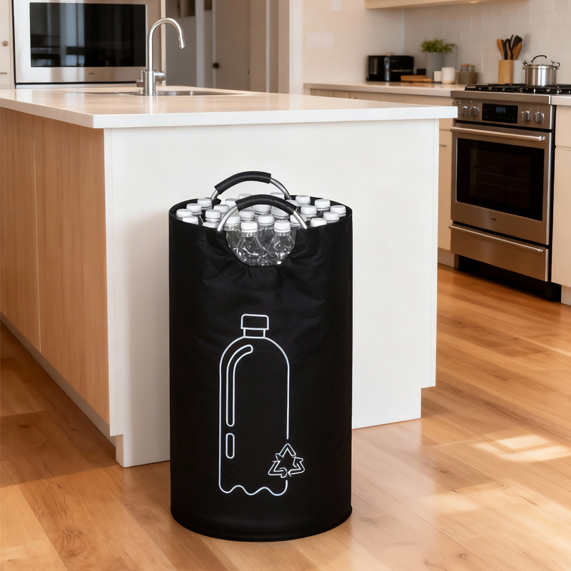 Cross-Border New Foldable Laundry Basket, Dirty Clothes Basket, Soda Can Recycling Bin, Large Capacity Clothes and Toy Storage Bag