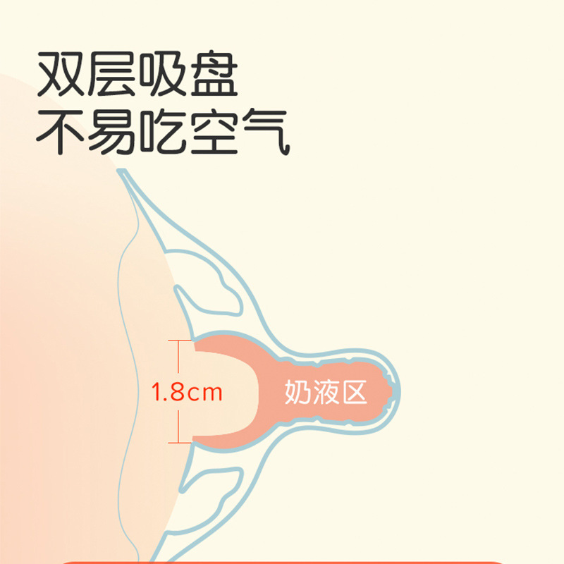 Factory wholesale silicone milk shield breast-feeding double-layer breast shield nipple shield anti-bite baby milk shield invagination