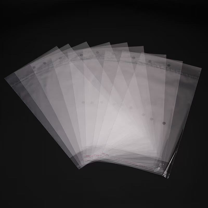 Opp Transparent Card Head Bag Customized Opp Card Head Self-Adhesive Bag Customized Opp Hanging Empty Bag Customized Opp Color Printing Bag