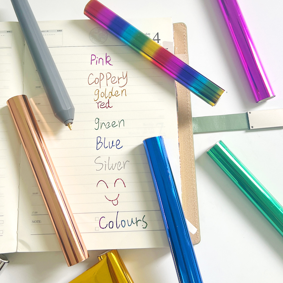 Cross-border source hot stamping paper small roll DIY handmade hot stamping paper Hot Stamping Foil transfer film